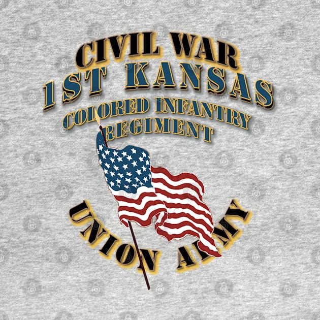 Civil War - 1st Kansas Colored Infantry Regiment - USA X 300 by twix123844